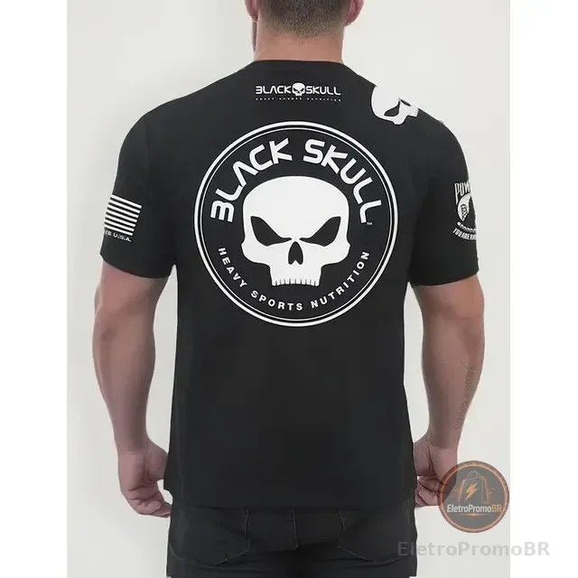 Camiseta Blackskull Caveira Camisa Treino Academia Original