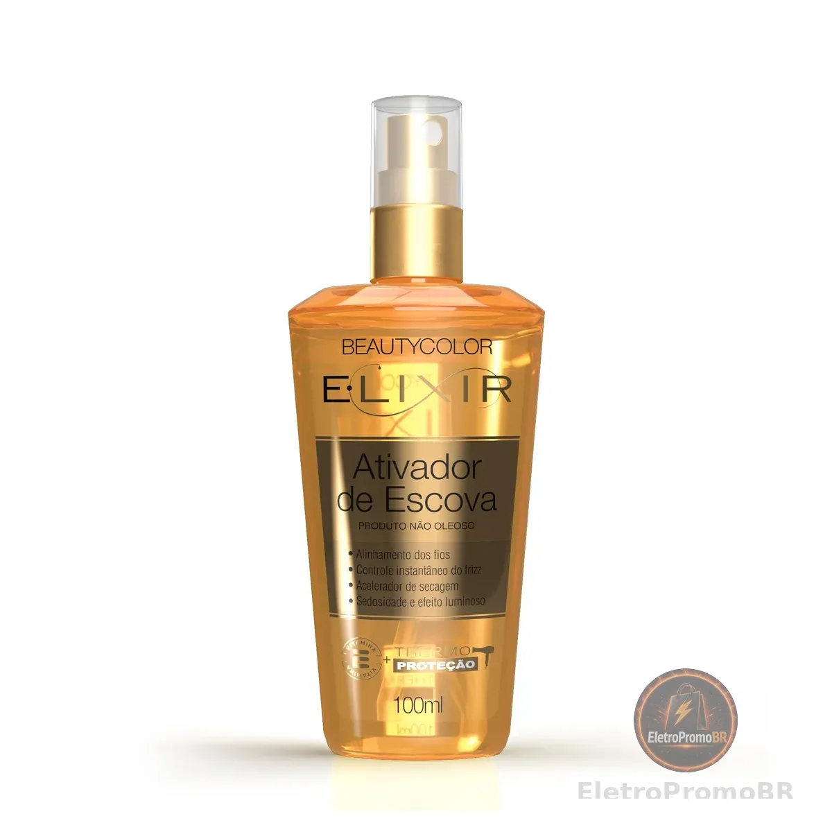 Ativador de Escova E.lixir BEAUTYCOLOR - Facilita a Escovação, Ação Antifrizz e Proteção Térmica - 100ml