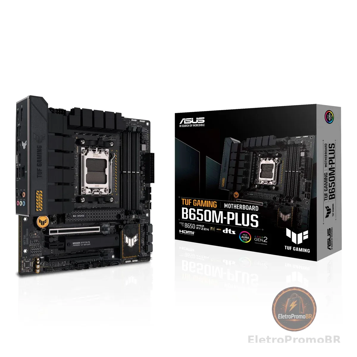 Placa Mae Asus Tuf Gaming B650m-plus Chipset B650 Amd Am5 Ddr5 90mb1bg0-c1bay0