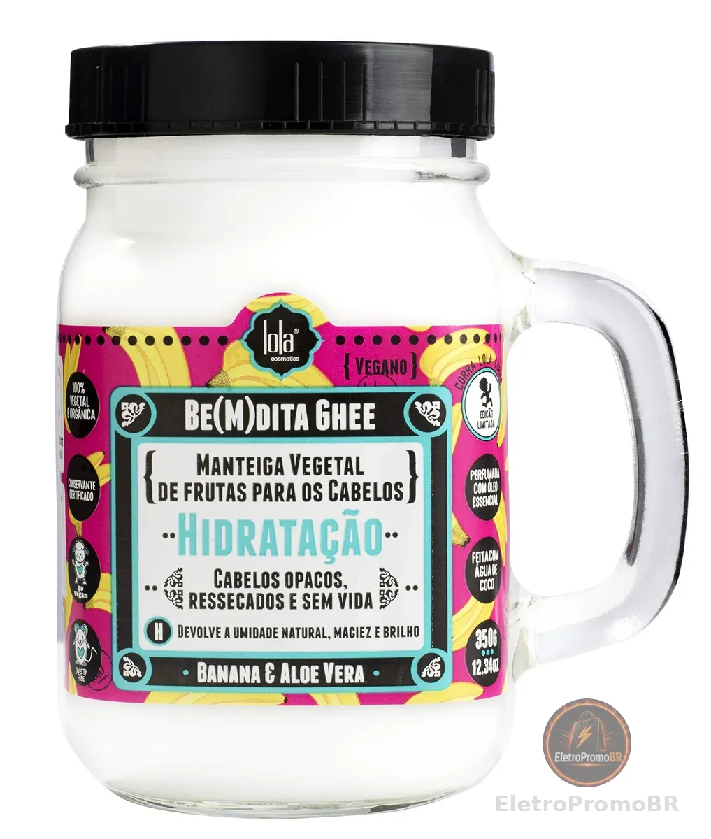 Bemdita Ghee Hidratação Banana 350g , Lola Cosmetics