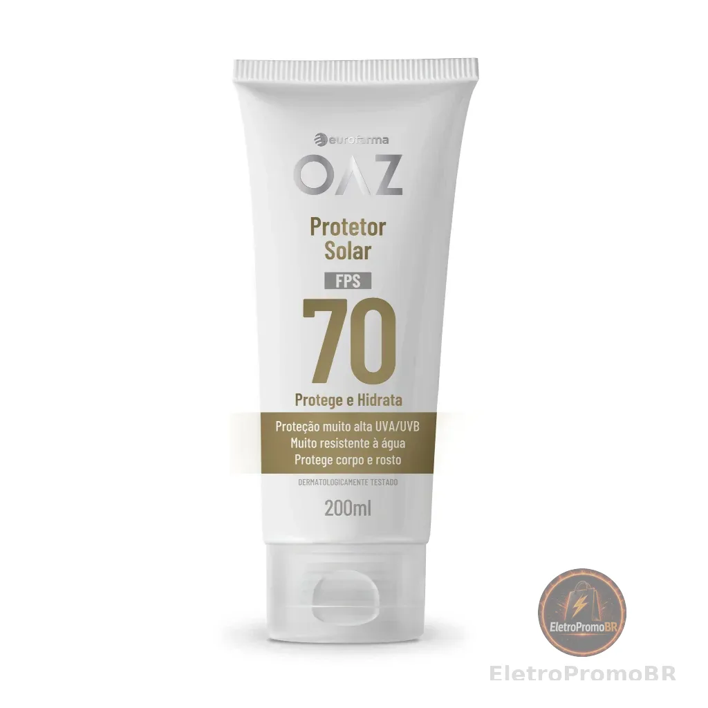 PROTETOR SOLAR OAZ FPS 70 200- CORPO E ROSTO COM TOQUE SECO CORPO E ROSTO 200 ML 1UND