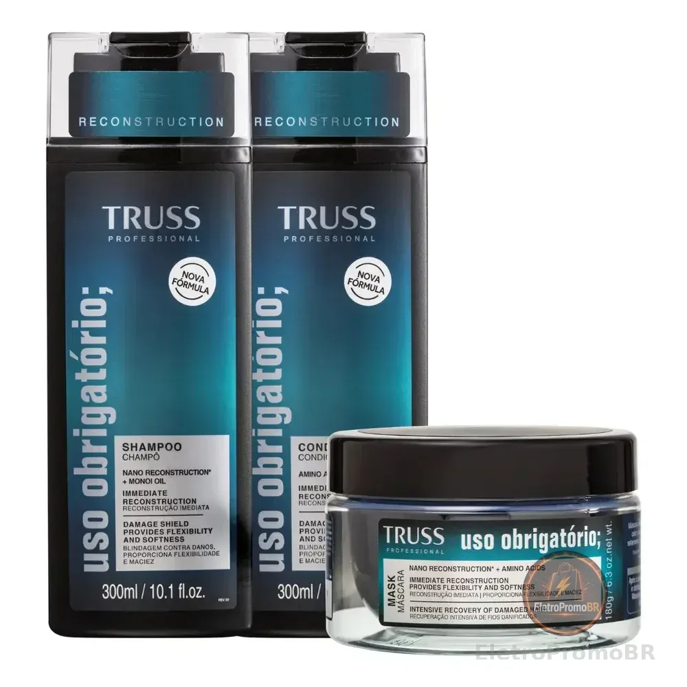 Truss Kit Uso Obrigatório Reconstrutor Sh + Cond + Masc
