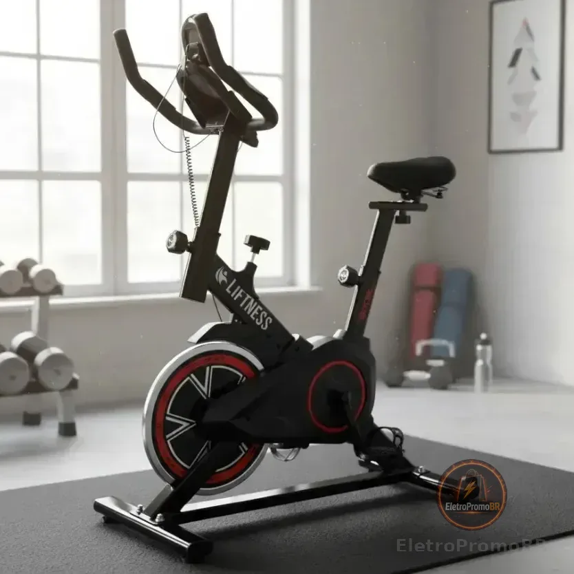 Liftness Bicicleta Ergométrica Spinning Liftness X11 Cor Preto/vermelho Liftness