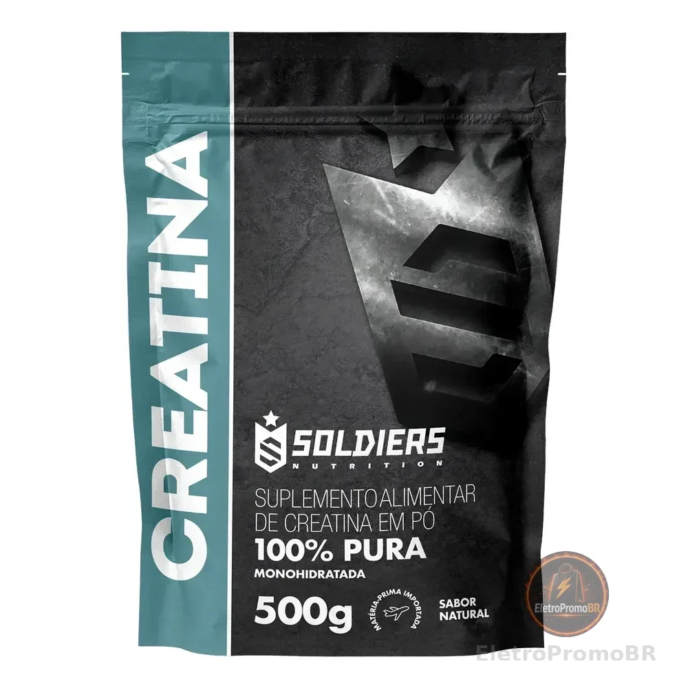 Creatina 500g Suplemento Em Pó 100% Pura Soldiers Nutrition Natural