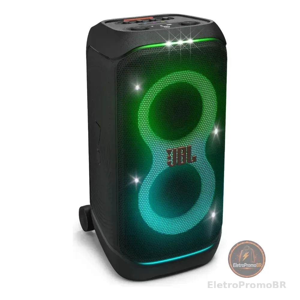 Caixa de Som Bluetooth PartyBox Stage 320 JBL BLPBSTAGE320BR Preta