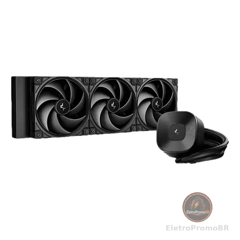 Refrigeração preta Deepcool Le360 V2 Zero Black 3400 Rpm