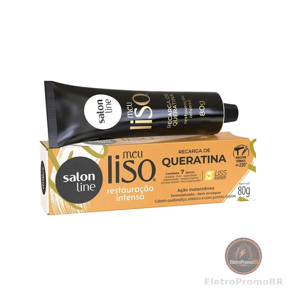 Recarga de Queratina Meu Liso Restauração Intensa 80g