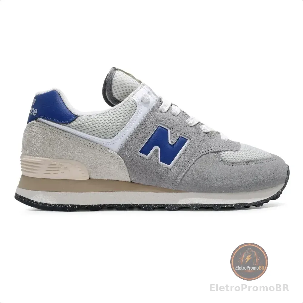 Tênis New Balance 574 V2 Unissex Casual Prateado 37 Br