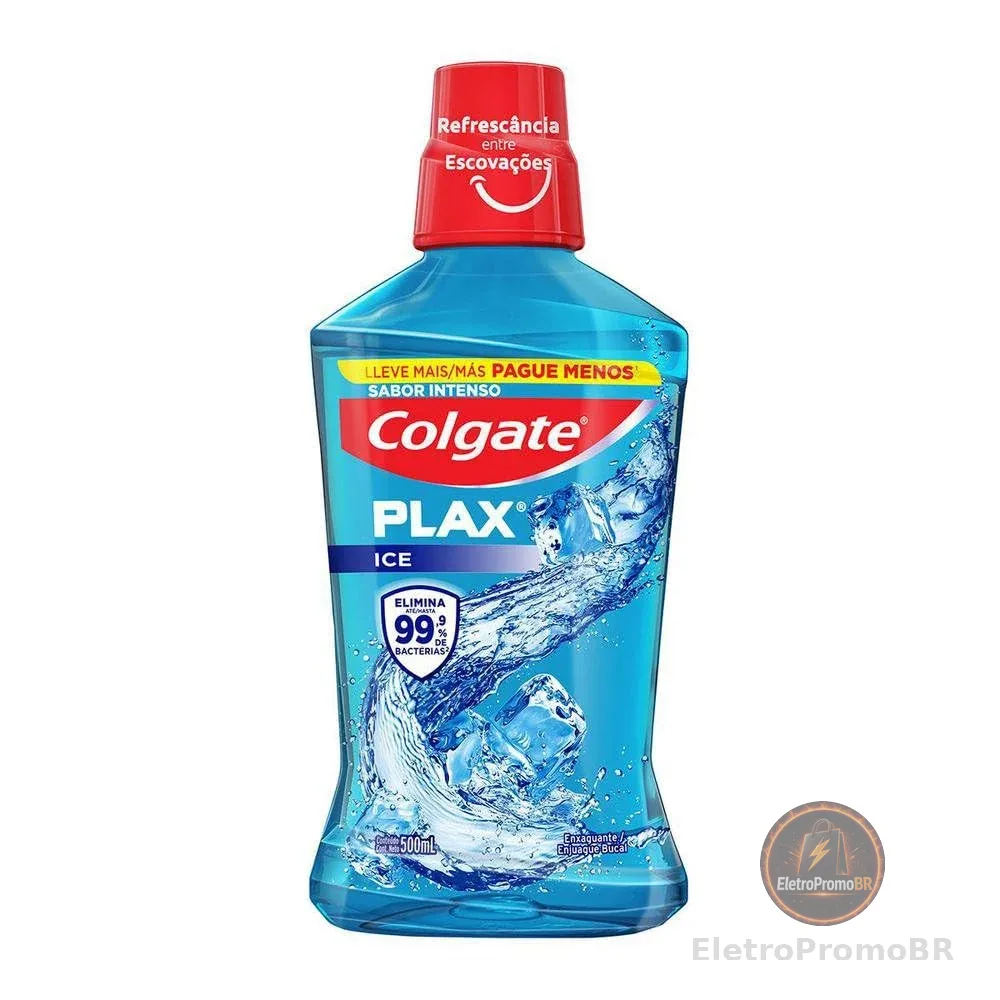 Enxaguante Bucal Colgate Plax Ice 500ml Leve 500ml Pague 350ml