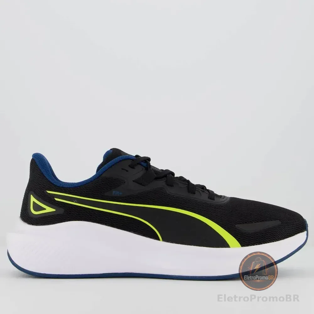 Tênis Puma Skyrocket Lite Preto Marinho E Verde Preto - 41 Br
