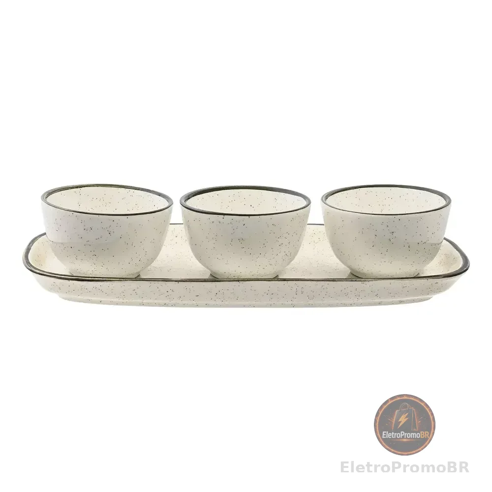 Conjunto Para Servir 4 Peças Brisa Unni Oxford
