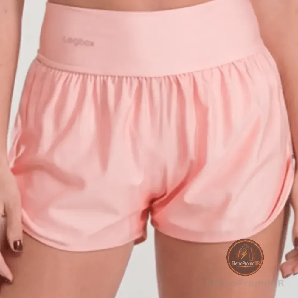 Short Corrida Duplo Oasis Feminino Legbox Academia Fitness Oasis Liso G