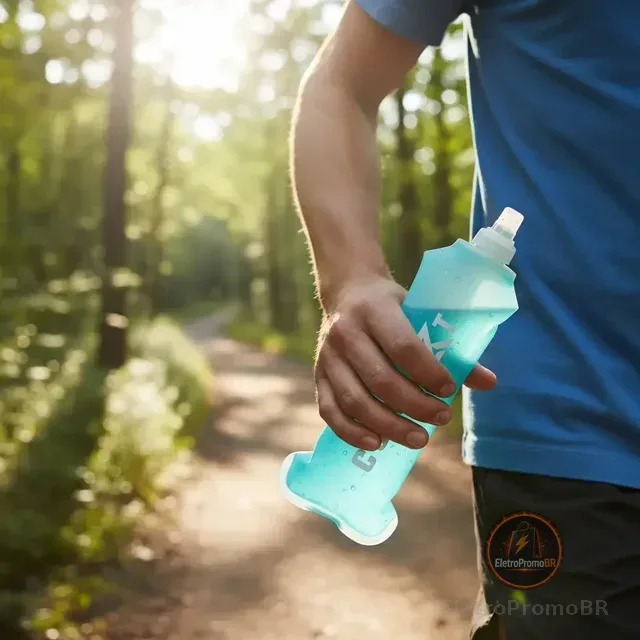 Garrafa De Água Hidratação Corrida Dobrável 250ml Ou 500ml
