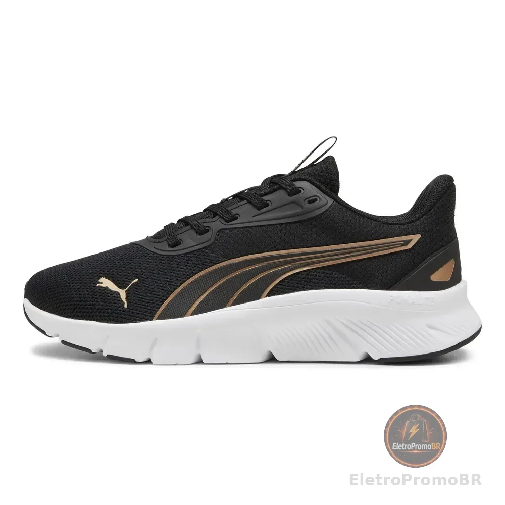Tênis Flexfocuslite Modern Feminino Bpd Puma Preto E Dourado 37 Br