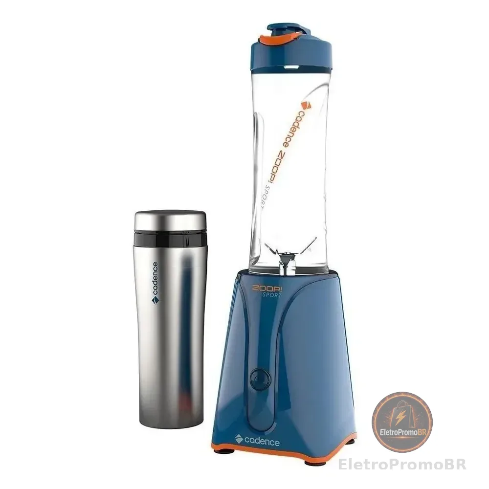 Blender Zoop Sport Inox Cadence Com 2 Jarras