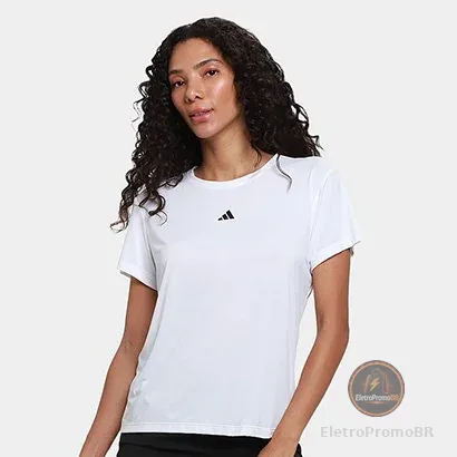 Camiseta Adidas Casual 3S Feminina