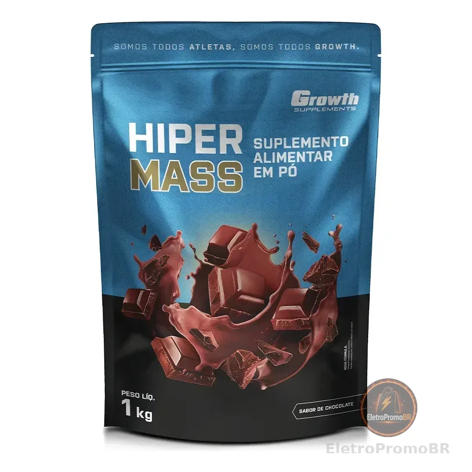Hiper Mass 1kg Growth Supplements - Sabor Chocolate