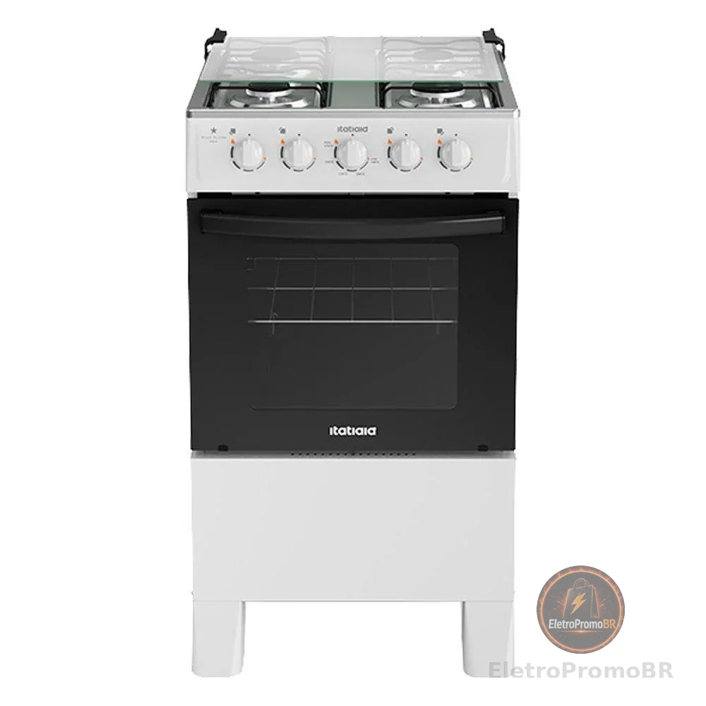 Fogão de Piso Itatiaia 4 Bocas Star Clean New | Acendimento Manual, Branco