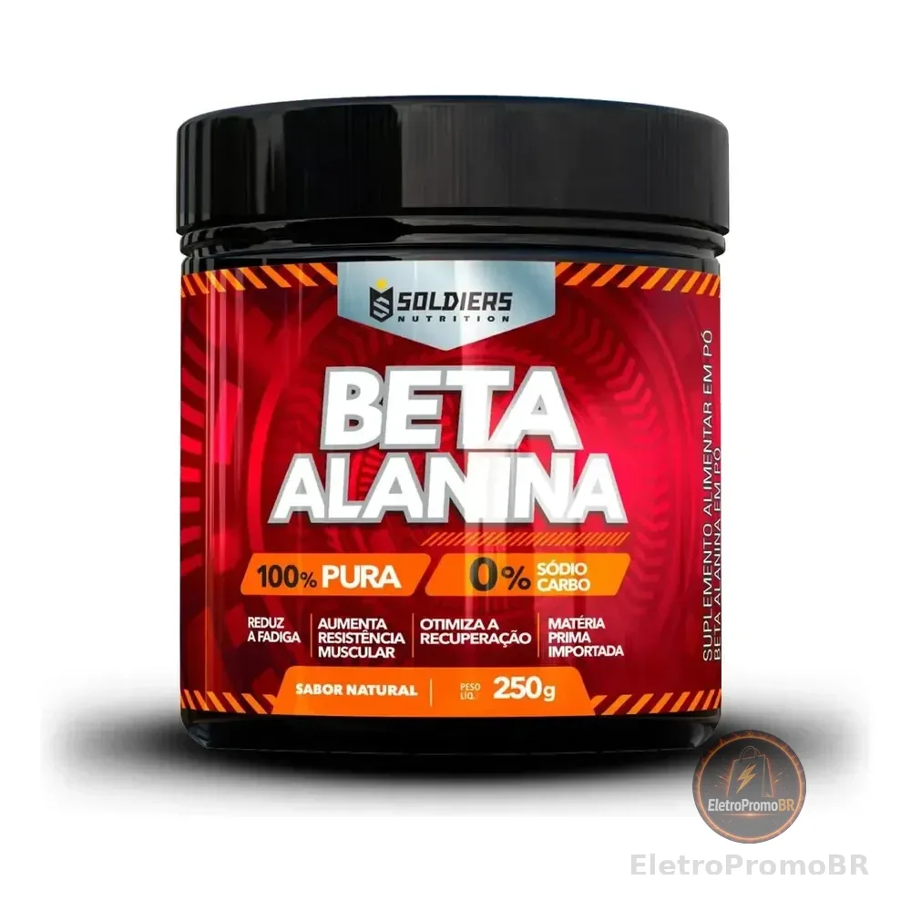 Beta Alanina 250g Suplemento em Pó Pura - Soldiers Nutrition