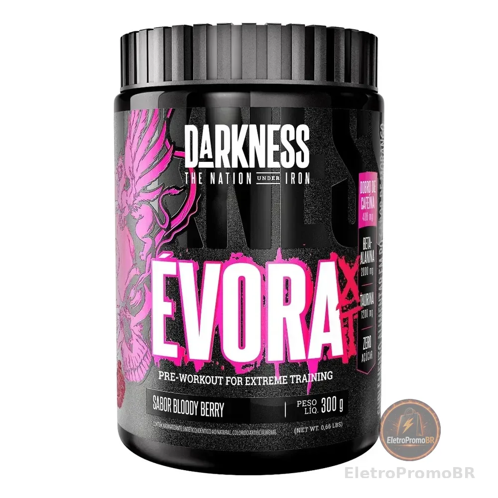 Pré Treino Évora Xt Bloody Berry 300g Darkness Bloody Berry