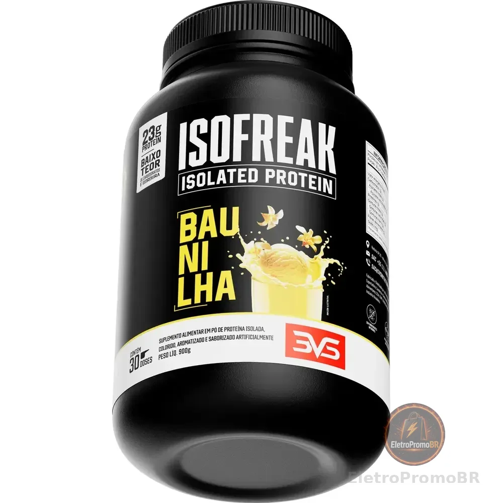 Whey Isolado Isofreak 900g Sabor: Baunilha - Fórmula Avançada Com 23g De Proteína Por Dose