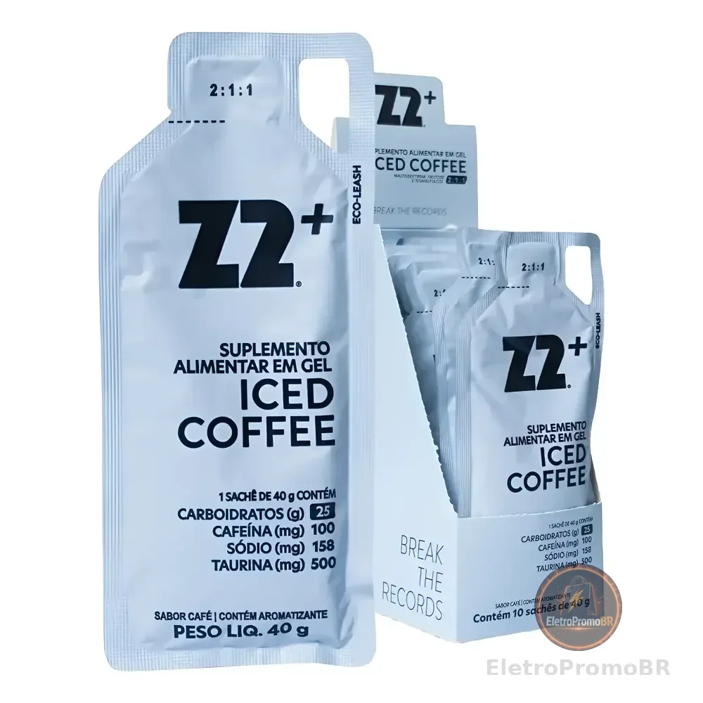 Energy Gel Z2+ Iced Coffee Box 10 Unidades Iced Coffee