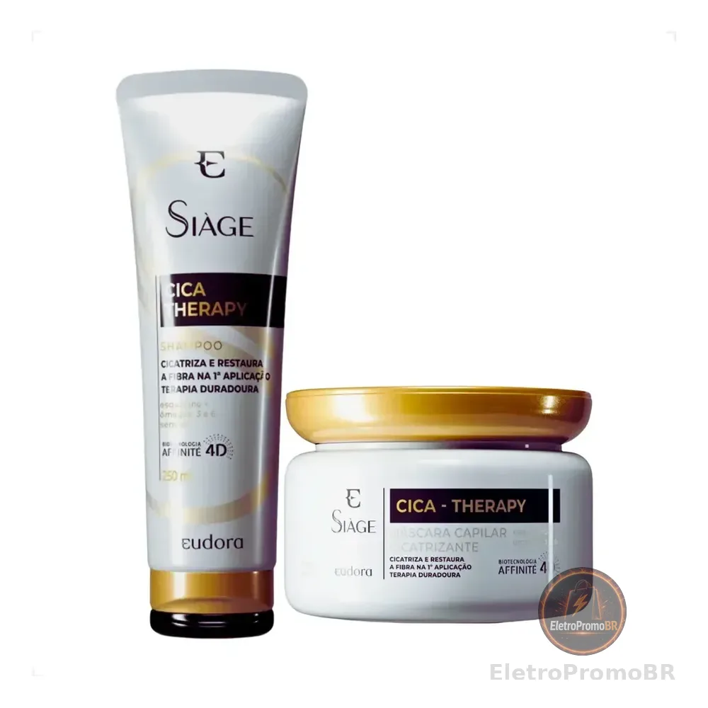 Eudora Shampoo E Mascara Capilar Siage Cica-therapy Cabelos
