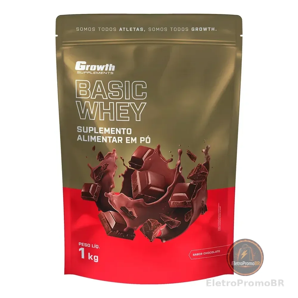 Basic Whey 1kg Growth Supplements - Chocolate
