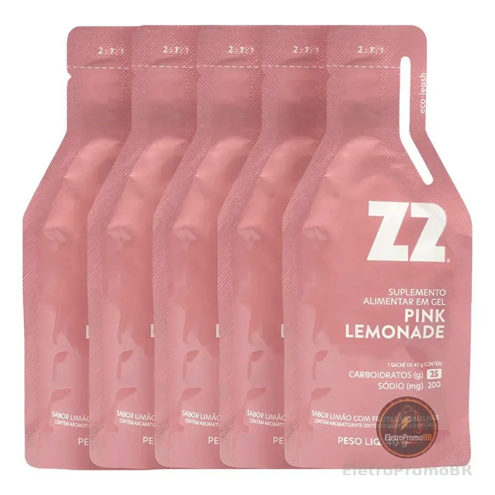 Kit com 10 Sachês Gel de Carboidrato Z2 Everyday Pink Lemonade