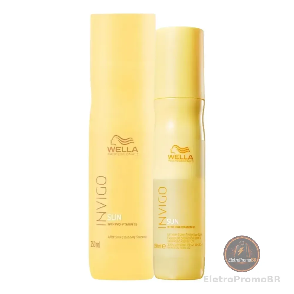 Kit Wella Shampoo Invigo Sun Pós Sol 250ml + Spray 150ml
