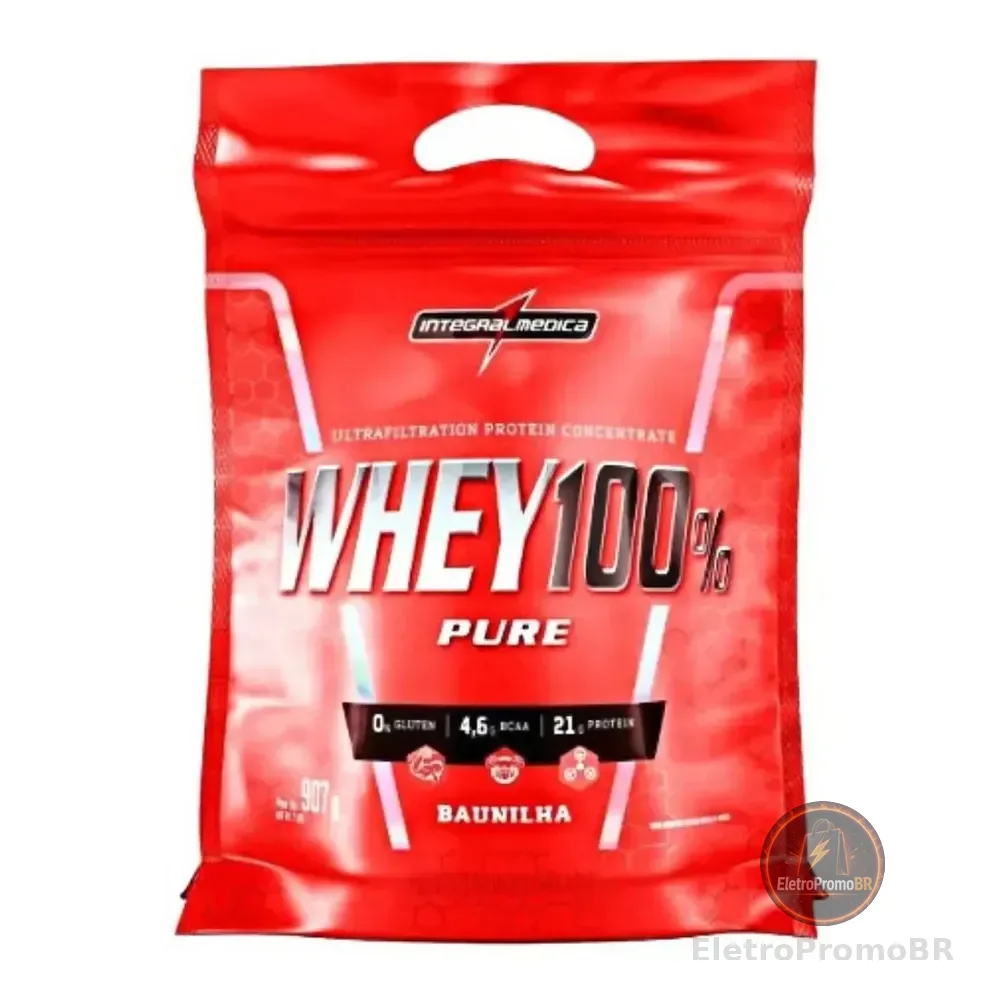 Whey 100% Pure Proteínas Em Sachê De 907g Integralmédica
