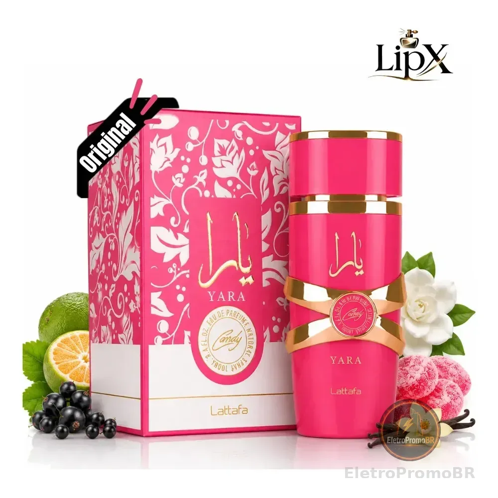 Perfume Árabe Yara Candy Lattafa Feminino Edp 100 Ml