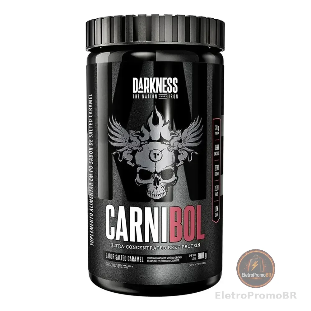 Whey Proteína de Carne Carnibol Salted Caramel 900g Darkness