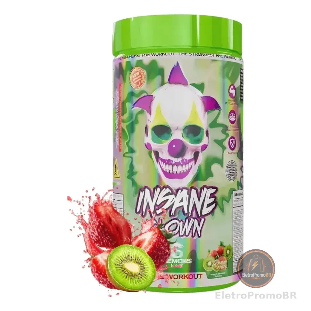 Demons Lab Suplemento Alimentar Aminoácidos em Pó Insane Clown 350g Sabor Gummy