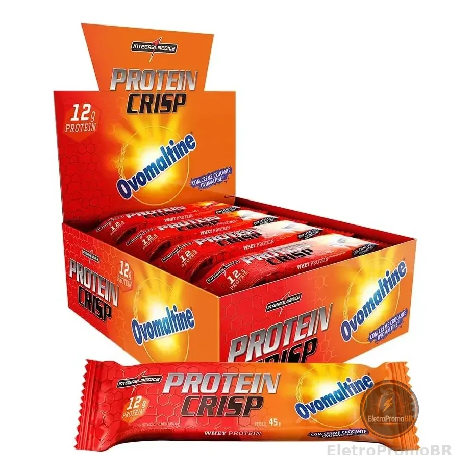 Protein Crisp Bar Ovomaltine 12 Unidades 45g Integralmedica Ovomaltine