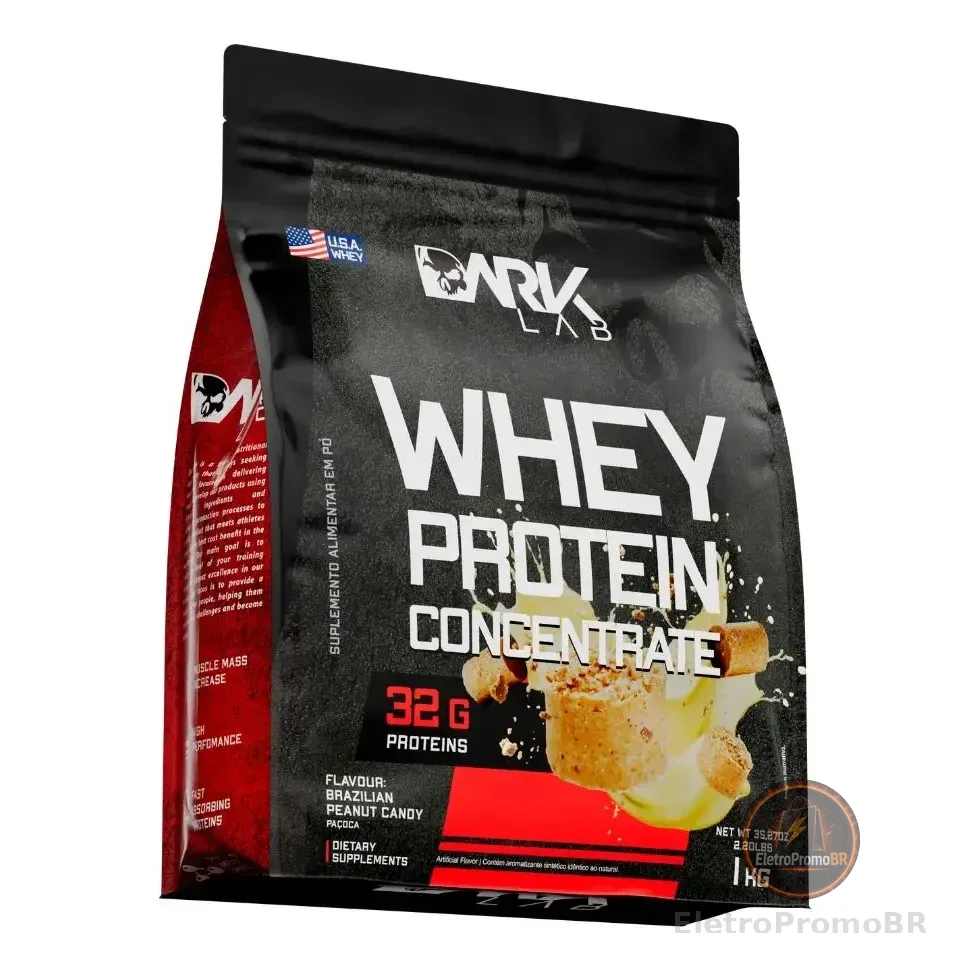 Whey Protein Concentrado 1kg Dark Lab Sabor Paçoca