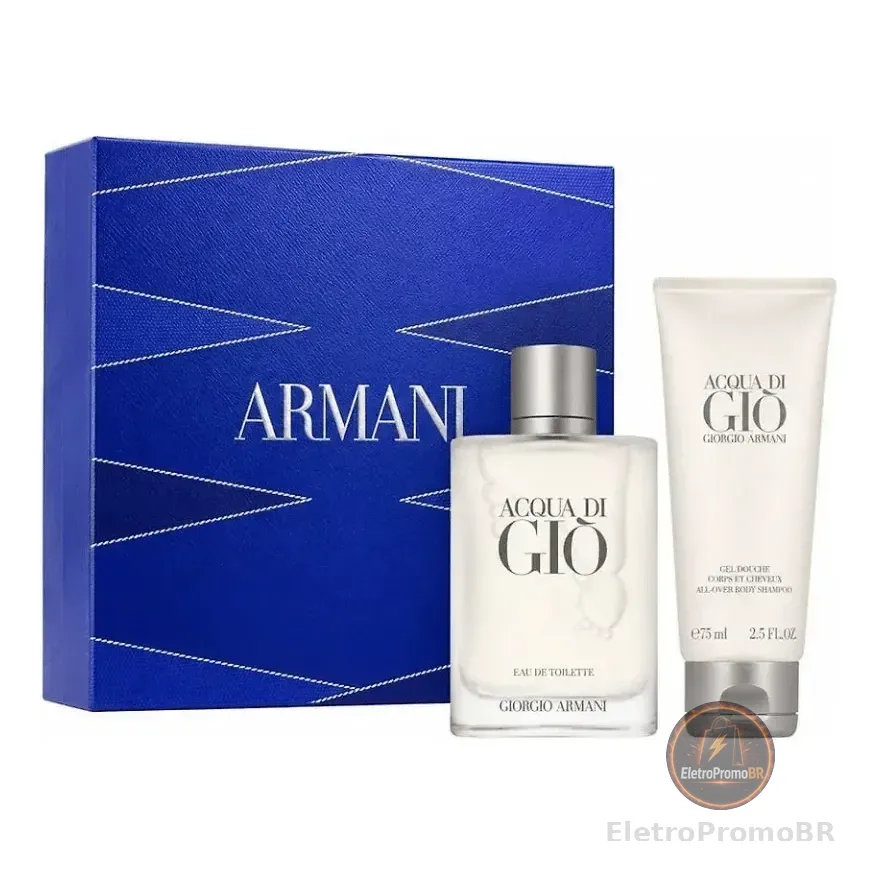 Armani Acqua Di Gio Masculino Eau De Toilette 100ml + Shower Gel 75ml