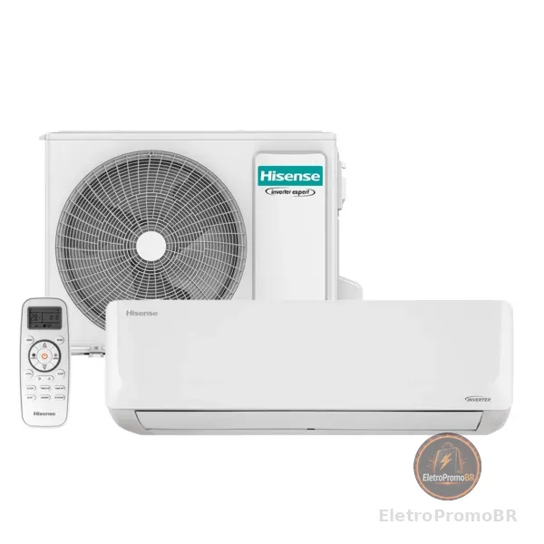 Ar Condicionado Split Inverter Hisense R-32 Hi-wall 12.000  Btus Quente e Frio Wi-fi 220v