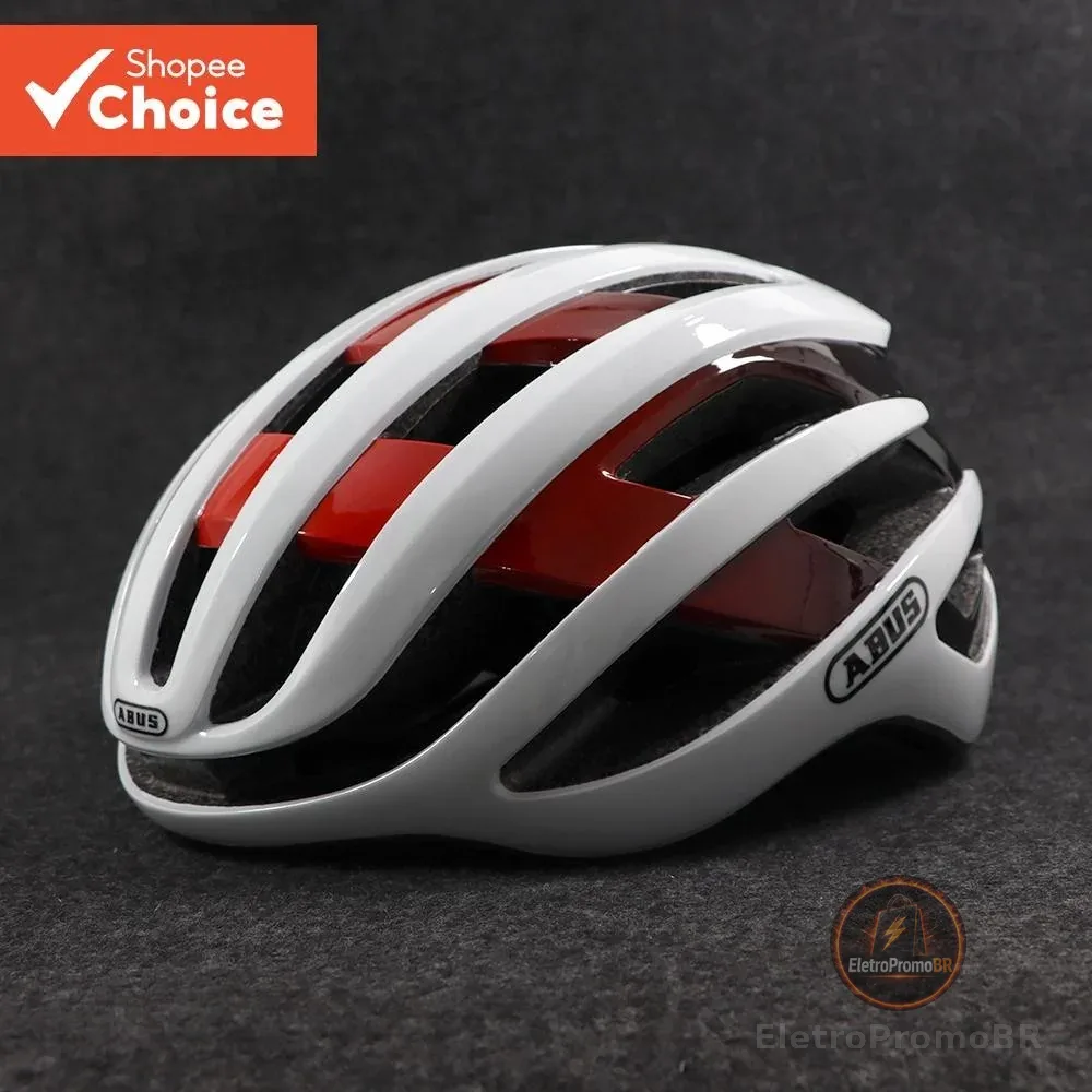 Capacete ABUS Air Breaker-De Bicicleta Aero Road/MTB Ultraleve Para Triatlo E Ciclismo