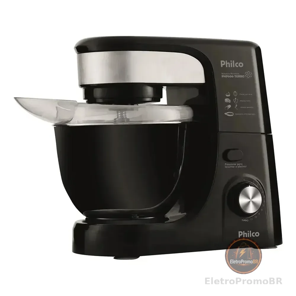 Batedeira Planetária 12 Veloc Php500 500w Preta Philco Preto 127v