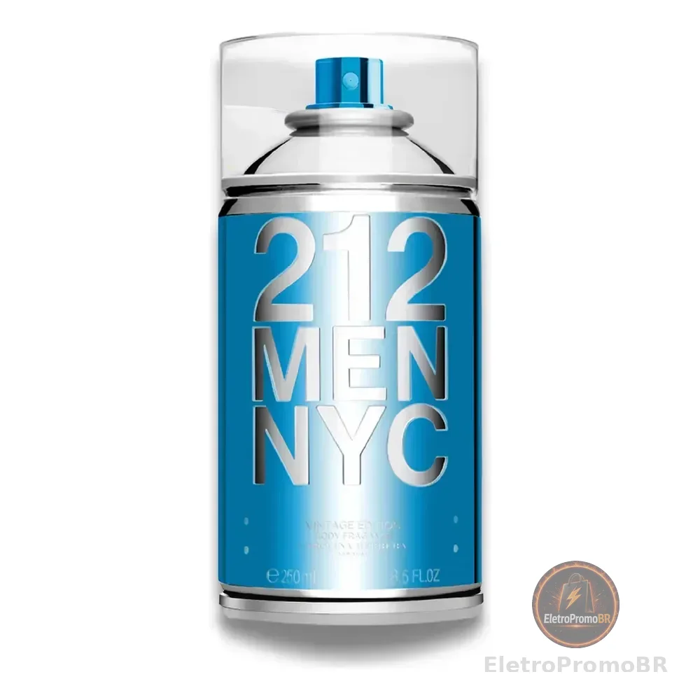 Body Spray Carolina Herrera 212 Men NYC Body Fragrance 250 ml