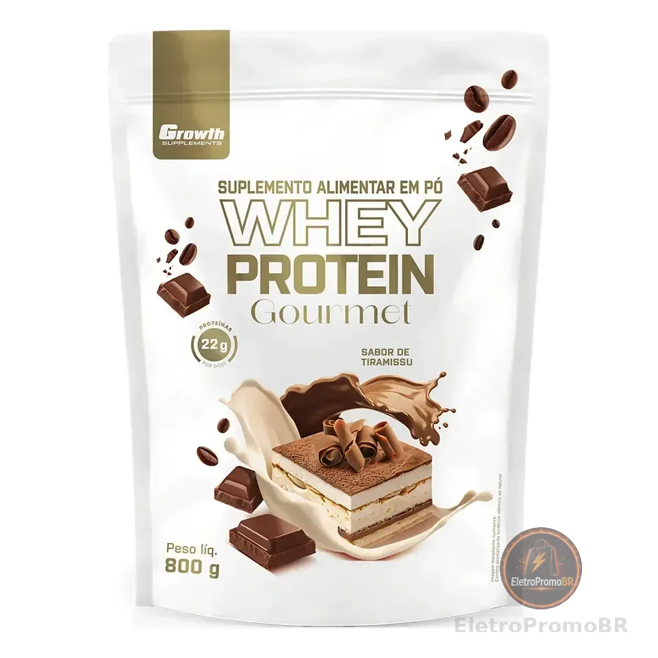 Whey Protein Gourmet 800g Growth Supplements - Tiramisu Tiramisu
