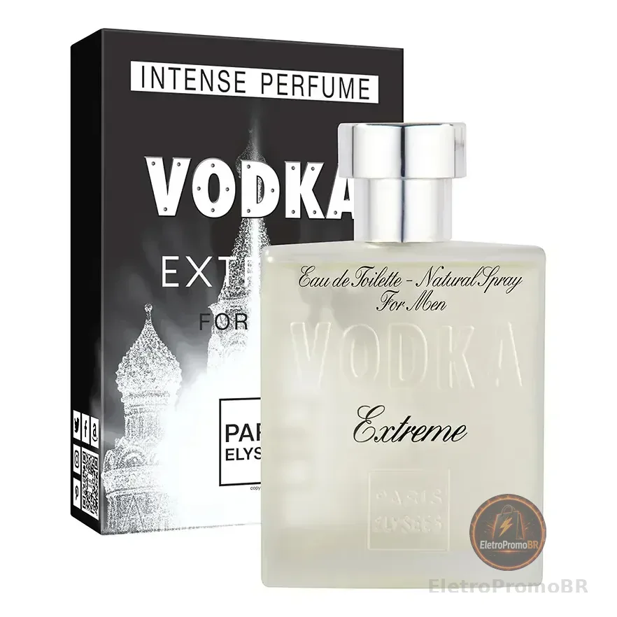 Perfume Vodka Extreme Paris Elysees Masculino Intense 100ml