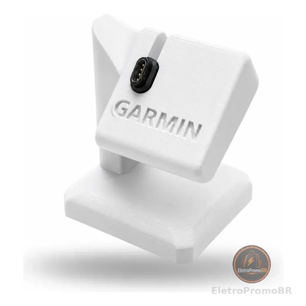 Suporte Base De Carregador De Mesa Para Relógio Garmin Dock Branco