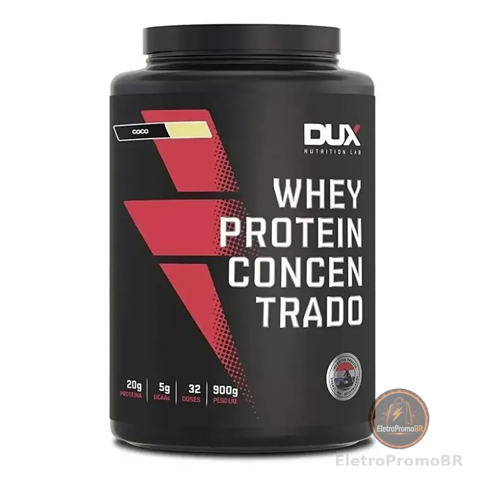 Whey Protein Concentrado Dux Nutrition Pó 900g Unidade Coco