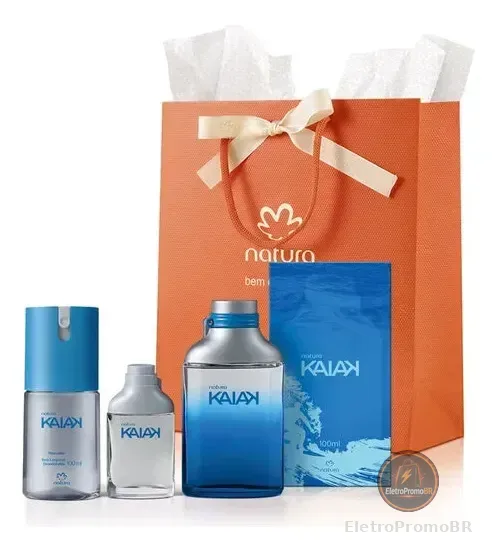 Presente Kit Kaiak Clássico Natura Tradicional Masculino Original