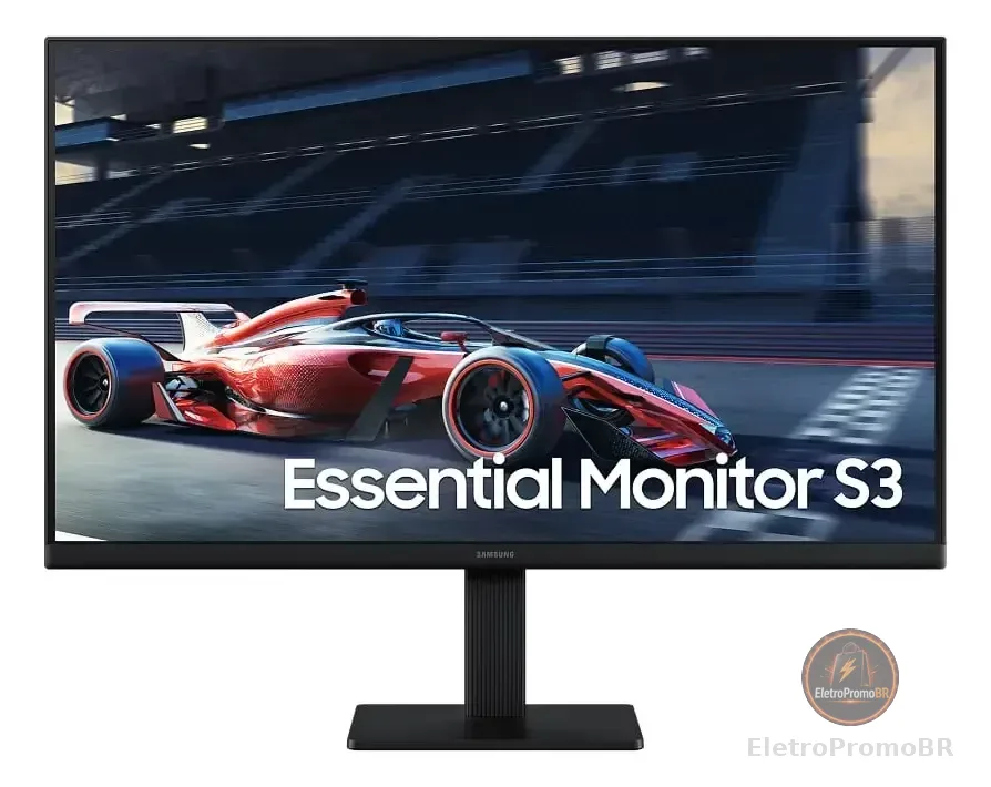Monitor Gamer Samsung 24" FHD,100 Hz, HDMI, VGA,Preto, S3