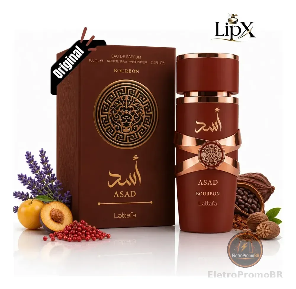 Perfume Árabe Asad Bourbon 100ml Lipx