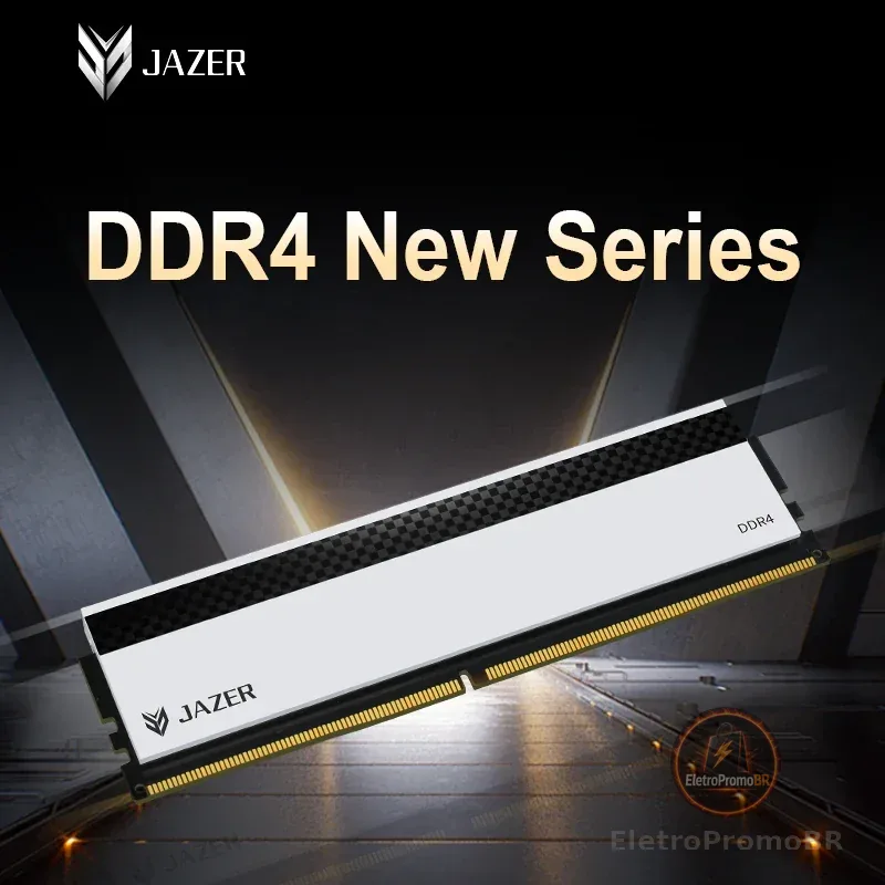 Memória RAM JAZER DDR4 8GB 3200MHz de Alto Desempenho para Computador Desktop