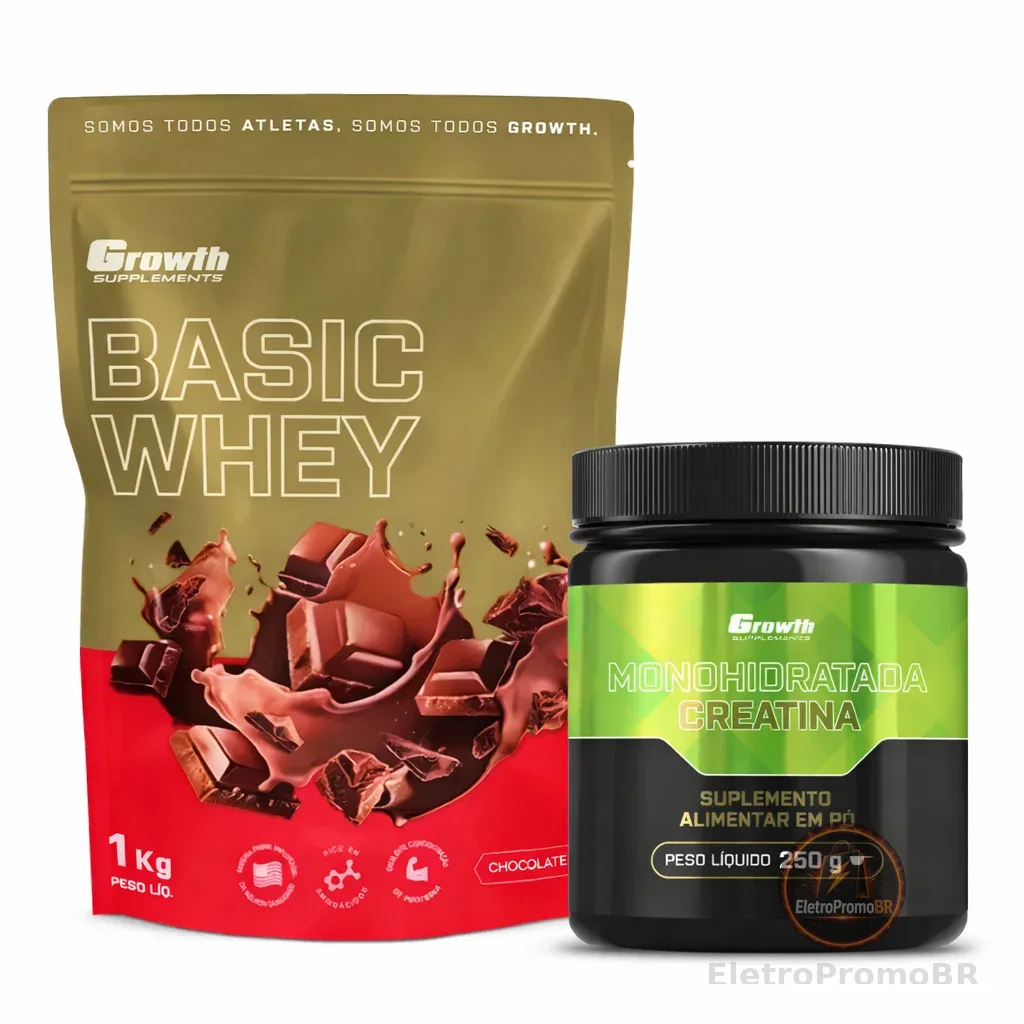 Kit Performance – Basic Whey Protein 1KG + Creatina Monohidratada 250G